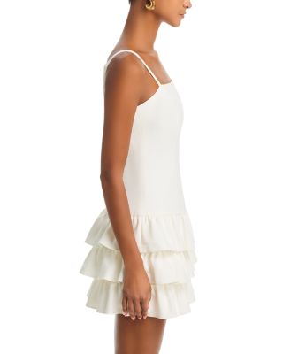 Whisper Ruffle Hem Mini Dress