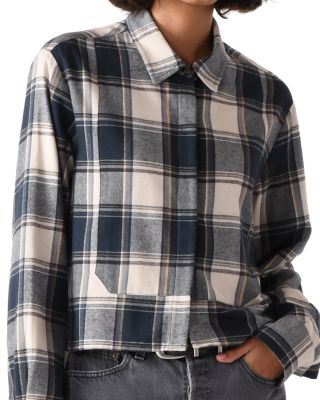 Plaid Bib Front Shirt