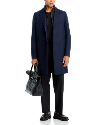 Milogan Extra Slim Fit Topcoat with Zip-Out Bib