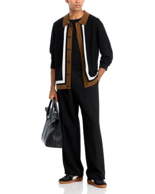 Color Blocked Button Sweater