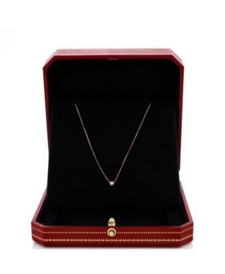 XS Cartier D'Amour Pendant Necklace 18K Rose Gold with Diamond, 16 - 14.75"