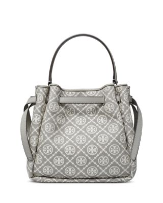 Romy T Monogram Bucket Bag