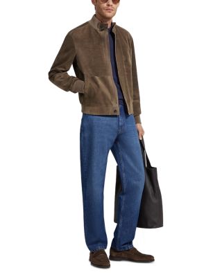 Leather Blouson Jacket