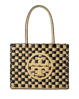 Ella Hand Crocheted Checkered Small Tote