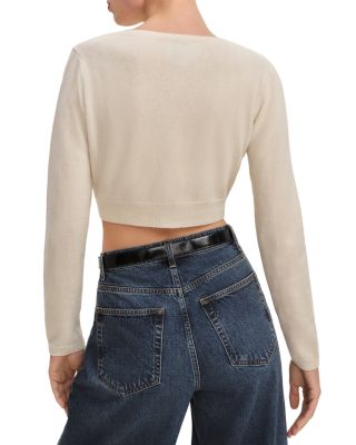 Janie Cashmere Cropped Cardigan