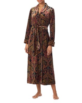 Long Sleeve Shawl Collar Long Robe