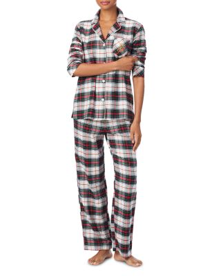 Long Sleeve Notch Collar Pajama Set