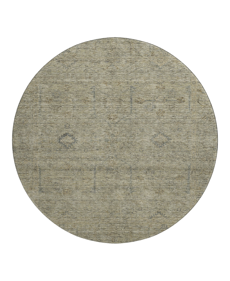 Dalyn Rug Company Dalyn Ravenna Washable Rn5 Round Area Rug, 8' X 8' In Green