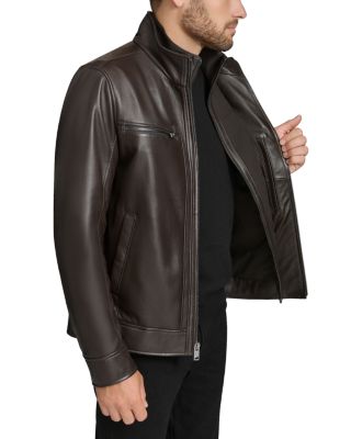 Winton Leather Bomber Jacket