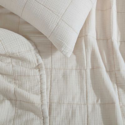 Cotton Gauze Solid Quilted Bedding Collection