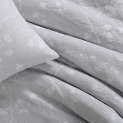 Umbra Floral Cotton Jacquard 3 Piece Comforter Set, King