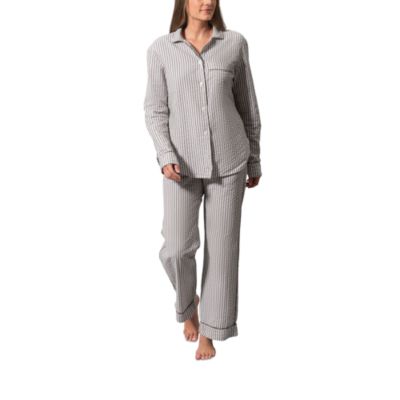 Matteo Striped Seersucker Pajama Set