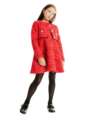 Girls&#39; Roma Boucle Sleeveless Dress - Little Kid, Big Kid