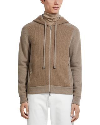 M&eacute;lange Oasi Cashmere Full Zip Hoodie