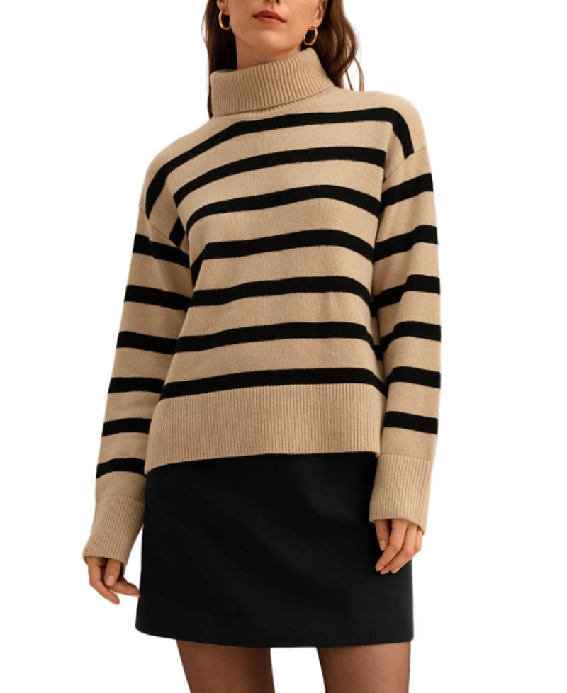 Lilysilk The Tarra Stripe Sweater In Multi