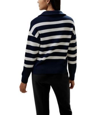 Collared Quarter-Zip Wool Sweater