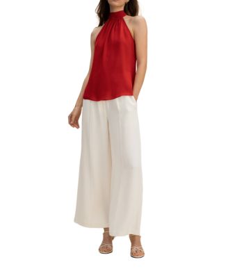 Silk Georgette Halter Neck Top