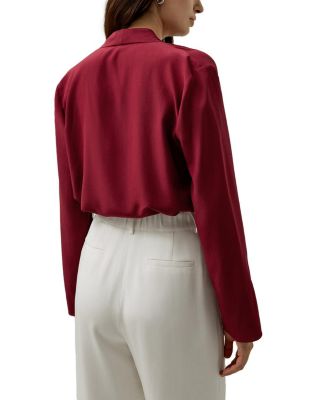 Cr&ecirc;pe de Chine Long Sleeve Blouse