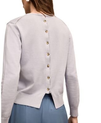 Larissa Pointelle Sweater - Cotton Silk Knit