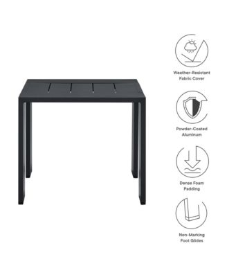 Tahoe Outdoor Patio Powder-Coated Aluminum End Table