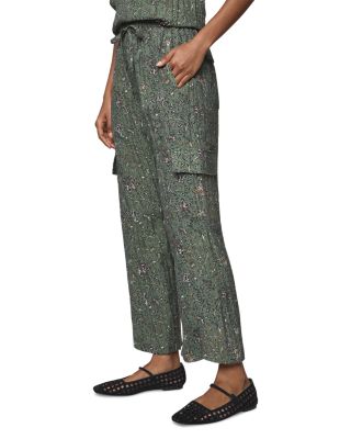 Versailles Floral Pleated Cargo Pants