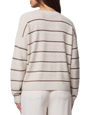 Georgie Pointelle Stripe Sweater
