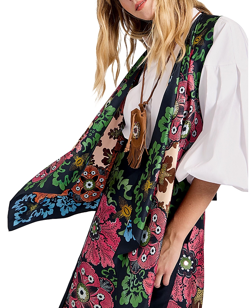 La Doublej Reversible Scarf Gilet Bounty Placee Red