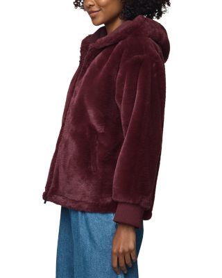 Lucia Faux Fur Zip Front Jacket