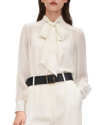 Bow Tie Silk Jasmine Blouse