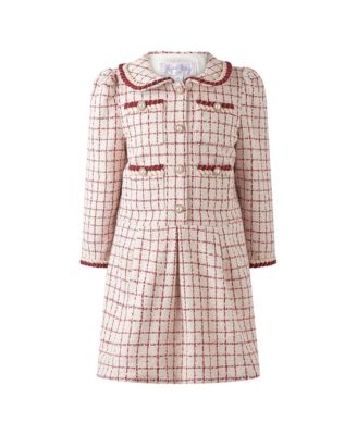Girls' Check Tweed Dress - Little Kid, Big Kid