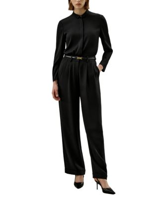 Classic Collar Silk Shirt