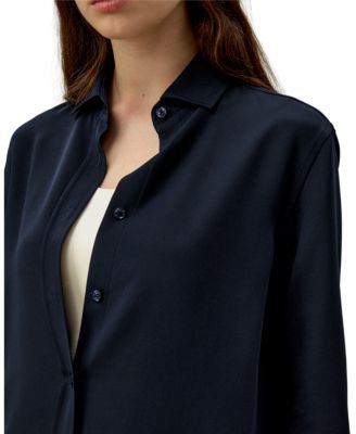 Classic Longline Silk Shirt