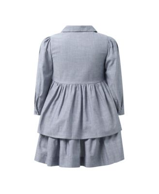 Girls' Chambray Shirt Dress - Little Kid, Big Kid