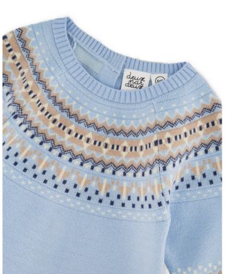 Boys' Knitted Jacquard Romper - Baby