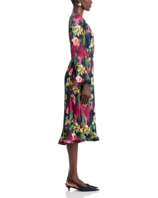 Round Neck Novelty Pleated Dress