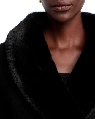 Faux Fur Collar Milano Stitch Jacket