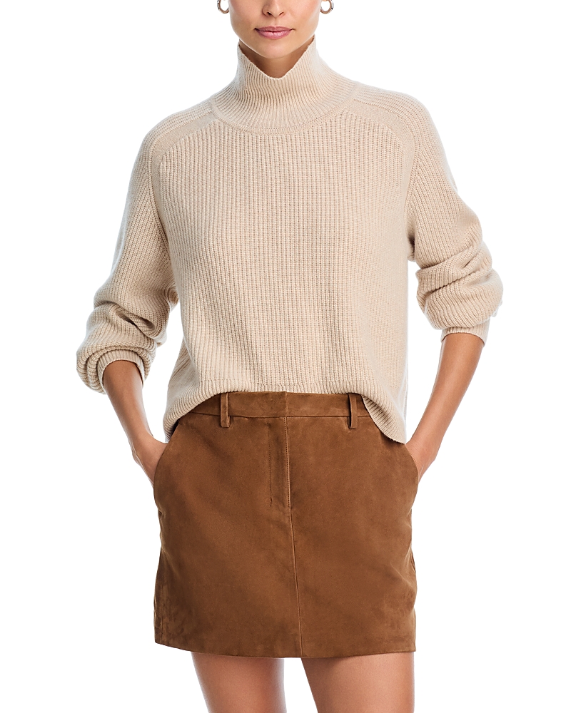 Guest In Residence Cashmere Mock Neck Sweater In Neutral