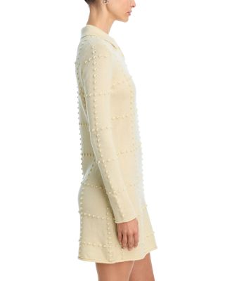 Wool &amp; Cashmere Popcorn Polo Dress