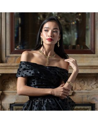 Golden Laurel Link Bracelet