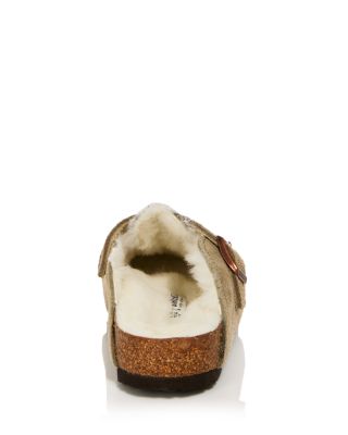 Unisex Boston Suede Shearling Clogs - Toddler, Little Kid
