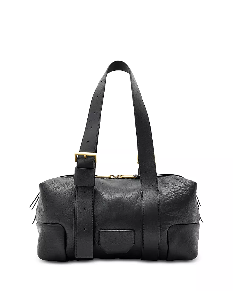 Allsaints Ares Grained Leather Shoulder Bag