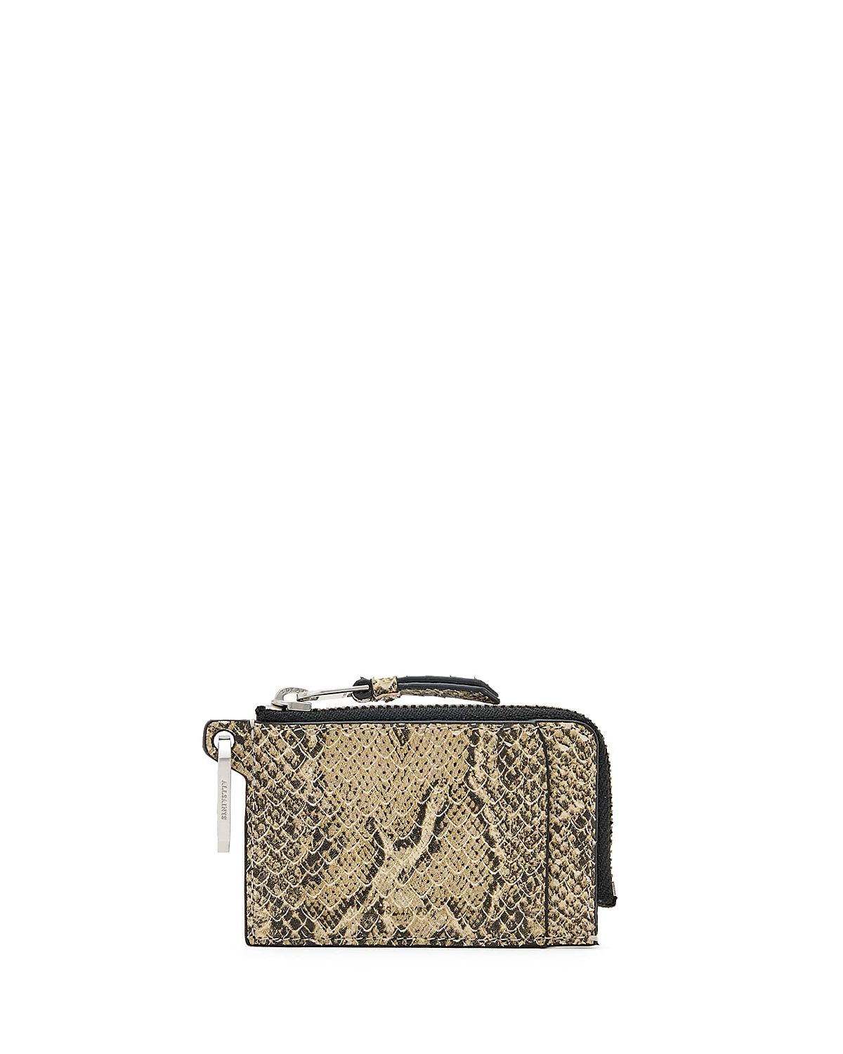 Allsaints Remy Snake Embossed Leather Wallet