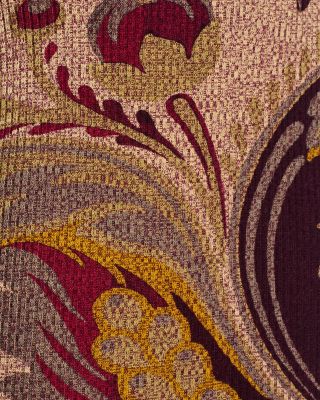 Wool Paisley Trumpet Skirt