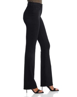 Selma Stretch High Rise Bootcut Jeans in Noir