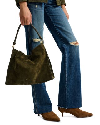 Vida Medium Suede Shoulder Bag