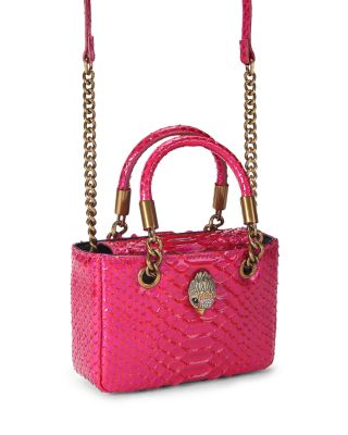 Square Kensington Mini Embossed Leather Handbag