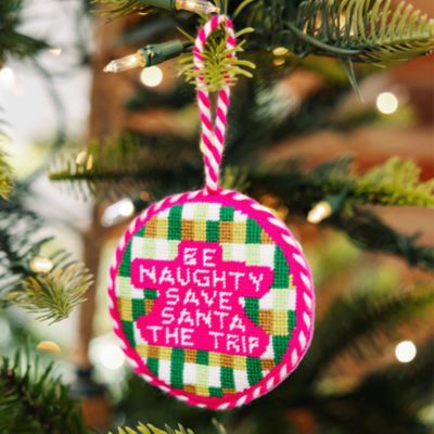 Be Naughty Needlepoint Ornament