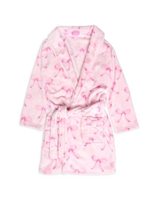 OMG Accessories Girls' Bow Printed Bath Robe - Big Kid | Bloomingdale's ...