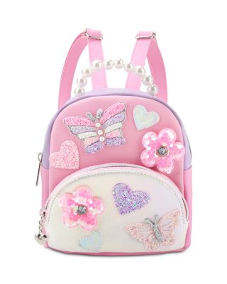 Girls' Butterfly Pearl Top Handle Micro Mini Backpack