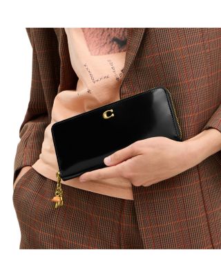 Essential Slim Leather Accordion Zip Wallet